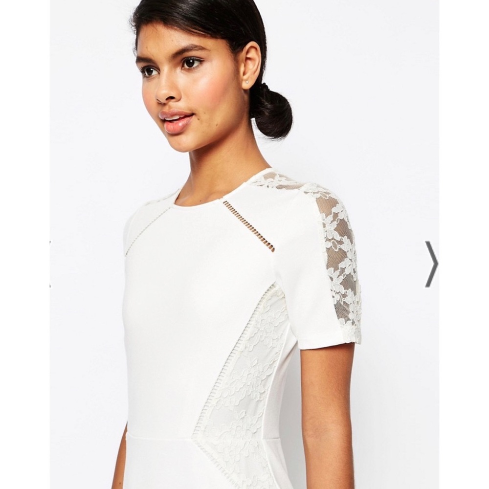 ASOS Pencil Dress with Lace and Ladder Insert. - Picture 5 of 7